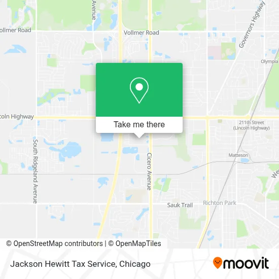 Jackson Hewitt Tax Service map
