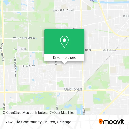New Life Community Church map