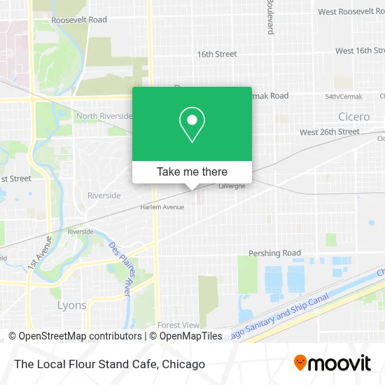 The Local Flour Stand Cafe map