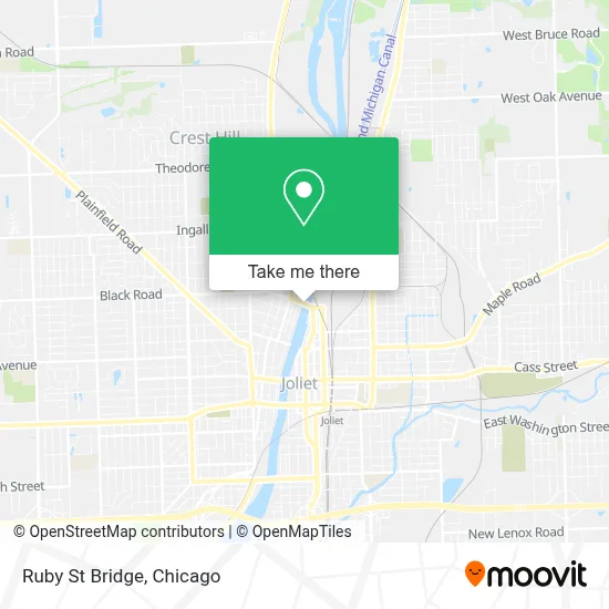 Ruby St Bridge map