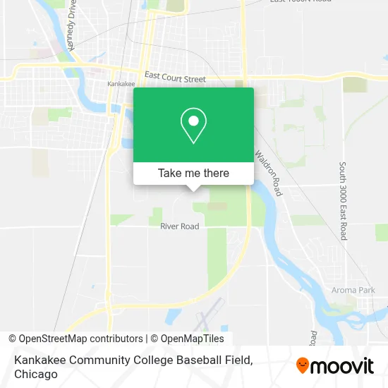 Kankakee Community College Baseball Field map