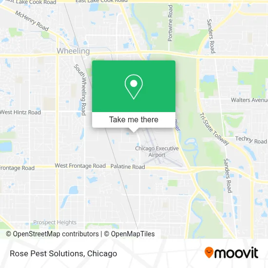 Rose Pest Solutions map
