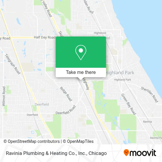 Ravinia Plumbing & Heating Co., Inc. map