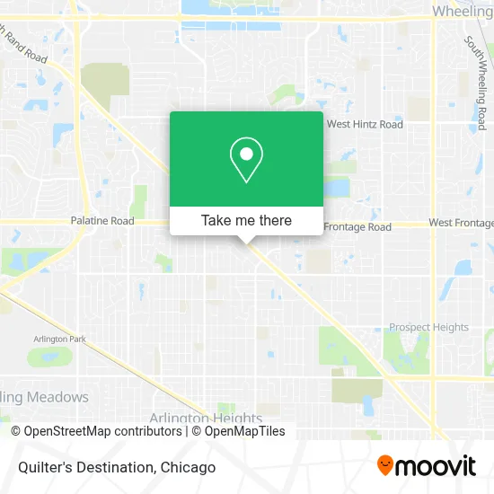 Quilter's Destination map