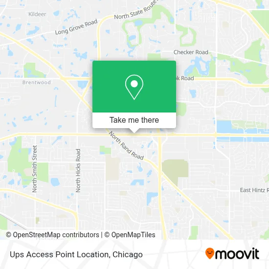 Ups Access Point Location map