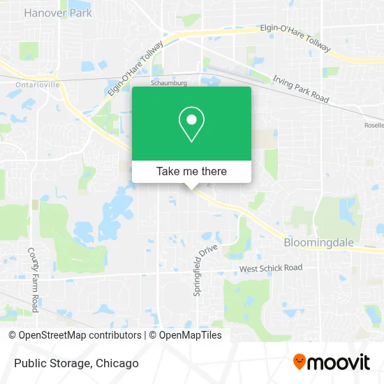Public Storage map