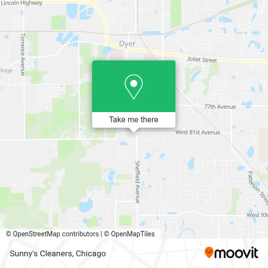 Sunny's Cleaners map