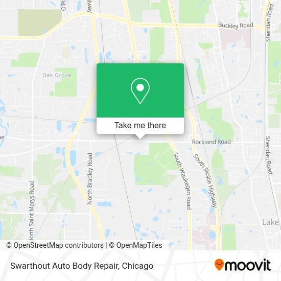 Swarthout Auto Body Repair map