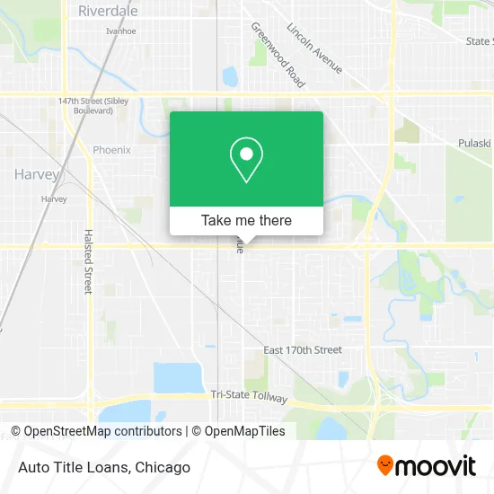 Auto Title Loans map