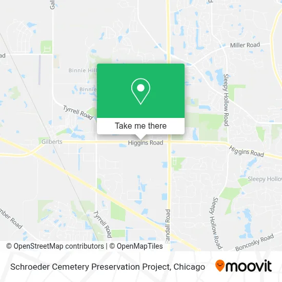 Schroeder Cemetery Preservation Project map