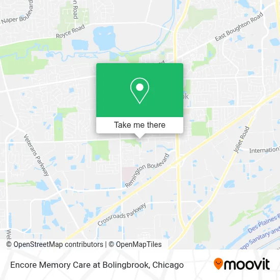 Encore Memory Care at Bolingbrook map