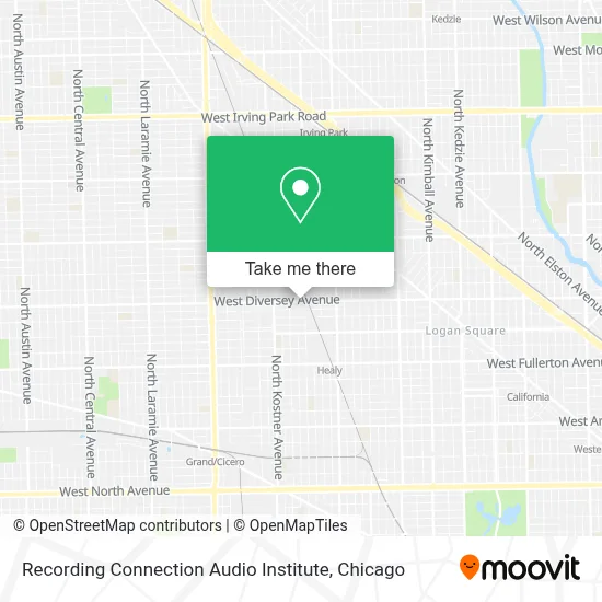 Recording Connection Audio Institute map