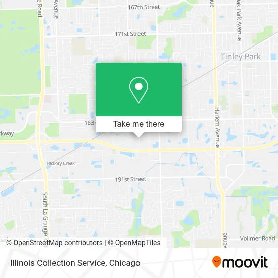 Illinois Collection Service map