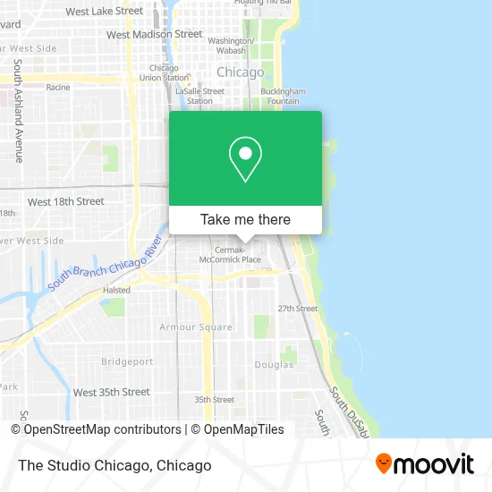 The Studio Chicago map
