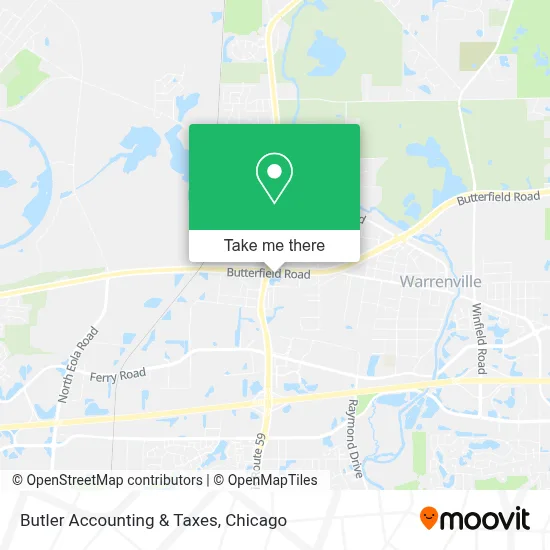Butler Accounting & Taxes map
