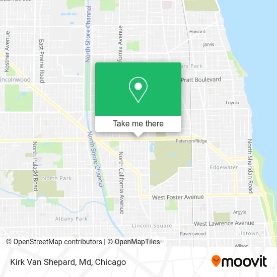 Kirk Van Shepard, Md map