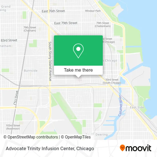 Advocate Trinity Infusion Center map