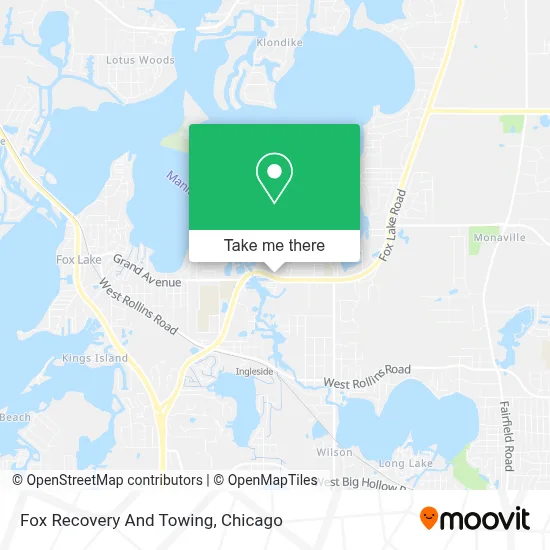 Fox Recovery And Towing map