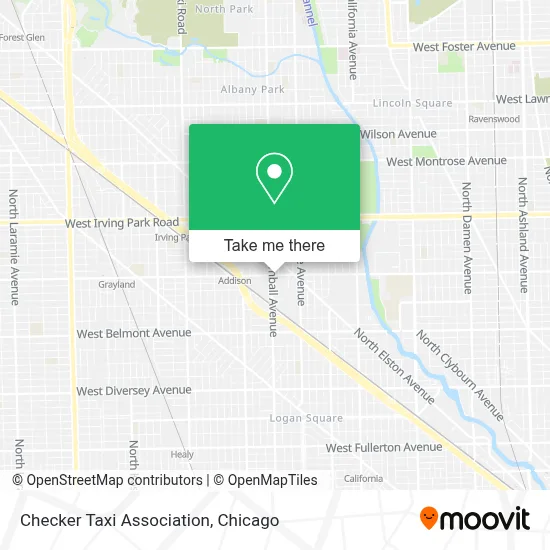 Checker Taxi Association map