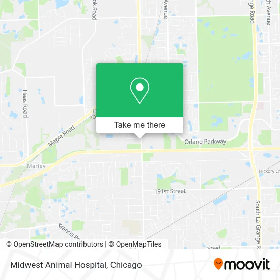 Midwest Animal Hospital map