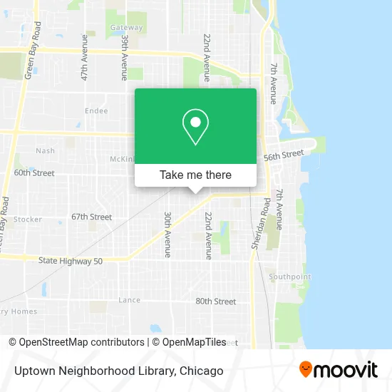 Uptown Neighborhood Library map