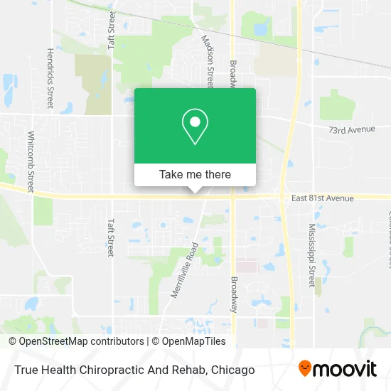 True Health Chiropractic And Rehab map