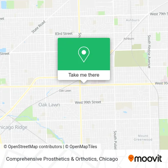 Comprehensive Prosthetics & Orthotics map