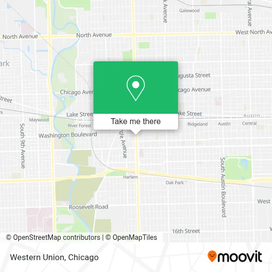 Western Union map