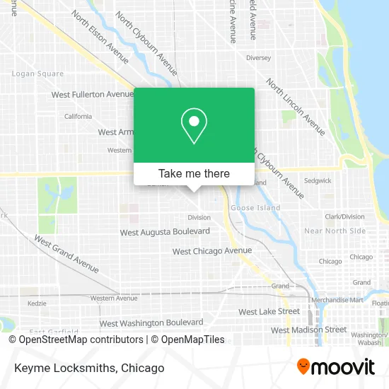 Keyme Locksmiths map