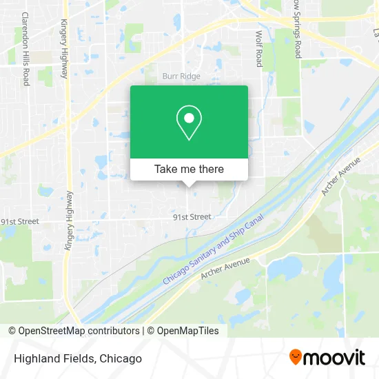 Highland Fields map