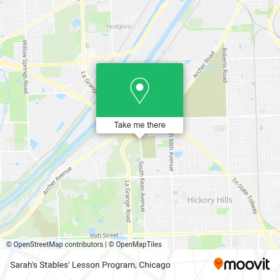 Sarah's Stables' Lesson Program map