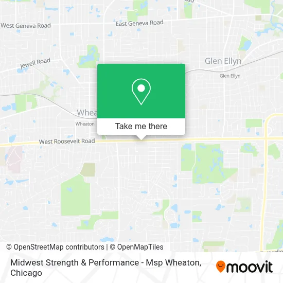 Midwest Strength & Performance - Msp Wheaton map