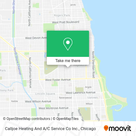 Calljoe Heating And A / C Service Co Inc. map