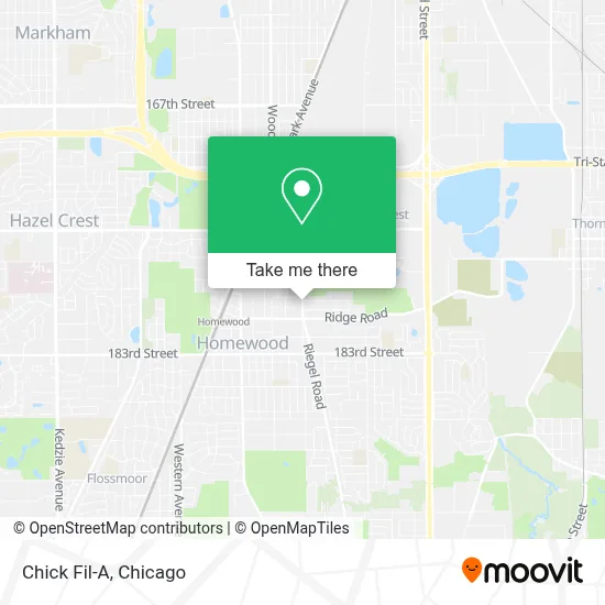 Chick Fil-A map