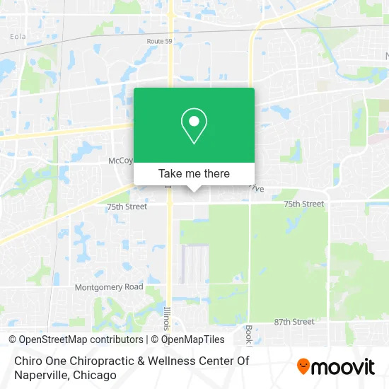 Chiro One Chiropractic & Wellness Center Of Naperville map