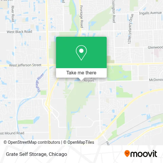 Grate Self Storage map