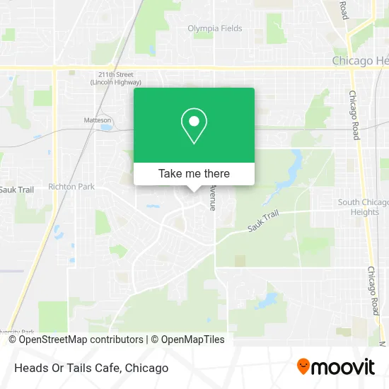 Heads Or Tails Cafe map