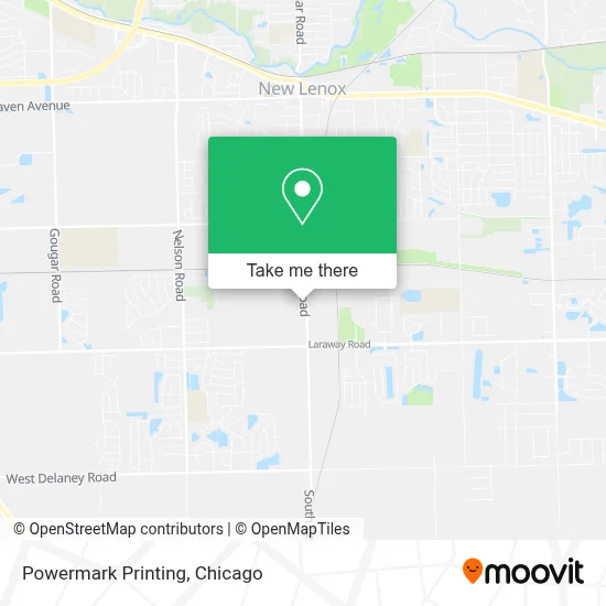 Powermark Printing map