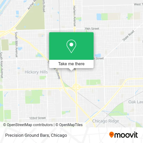 Precision Ground Bars map