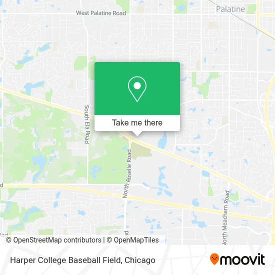 Harper College Baseball Field map