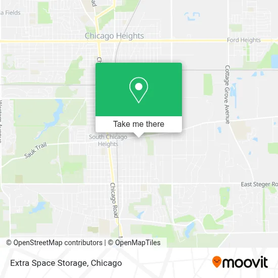 Extra Space Storage map