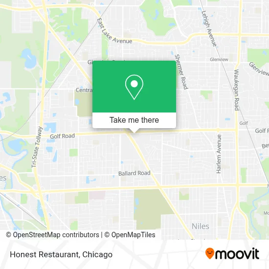Honest Restaurant map