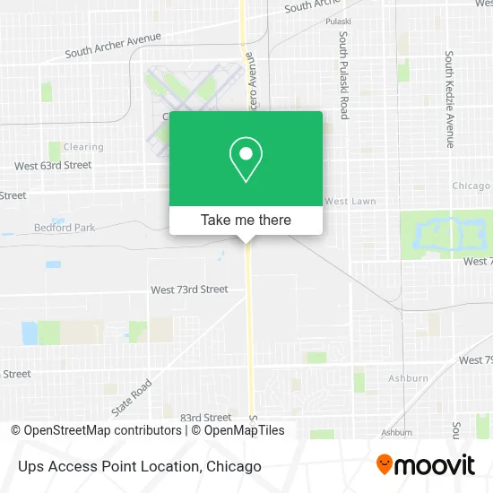 Ups Access Point Location map