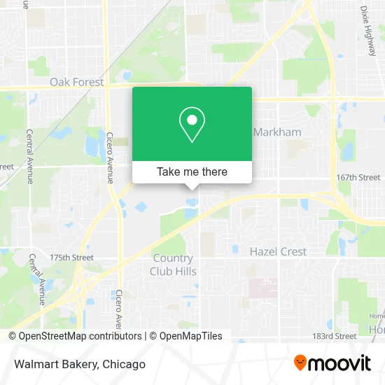 Walmart Bakery map