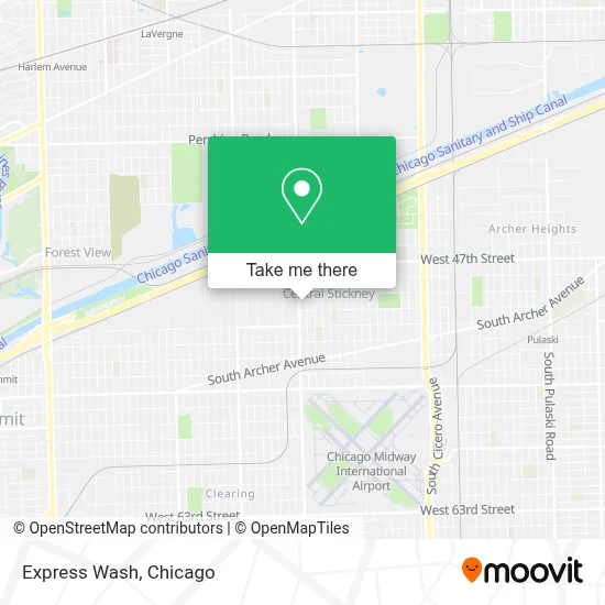 Express Wash map