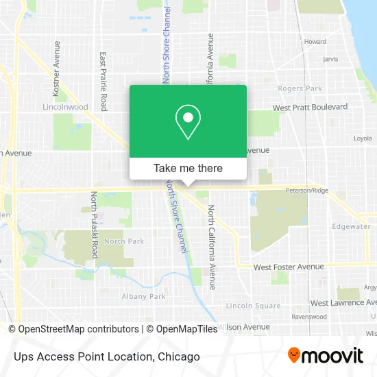 Ups Access Point Location map