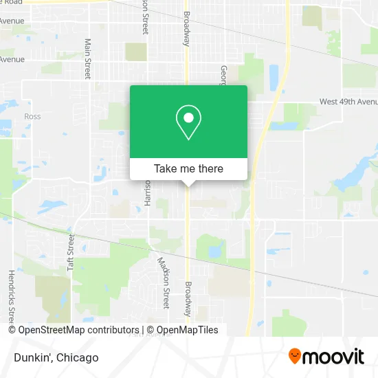 Dunkin' map
