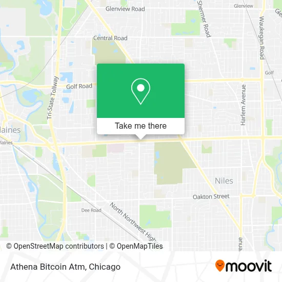Athena Bitcoin Atm map