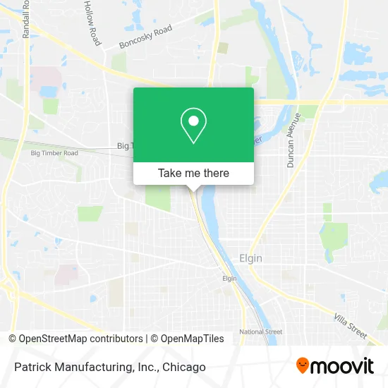 Patrick Manufacturing, Inc. map