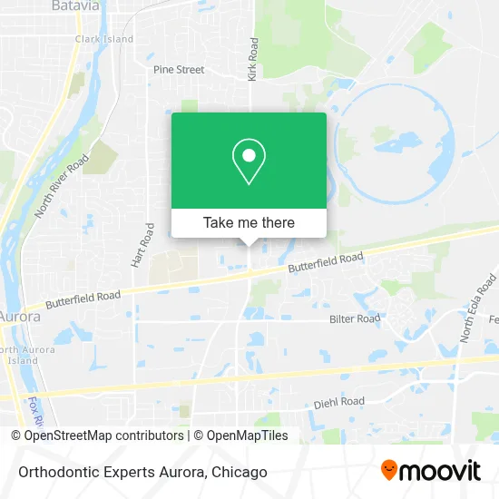 Orthodontic Experts Aurora map
